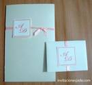 Invitación de boda con sobre para dinero